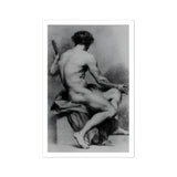 Seated Male Nude - Anton Raphael Mengs Fine Art Print / Canvas Figure, Ancient Myths Prints