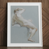 Stampa artistica Seated Naked Man / Canvas, Poster, stampe e opere d’arte visiva, Toby Leon