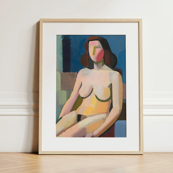 Seated Woman - Vilhelm Lundstrøm Art Print / Canvas, Vilhelm Lundstrøm, Vilhelm Lundstrøm Builds, Face Stays Empty, Rose Blush Riding,