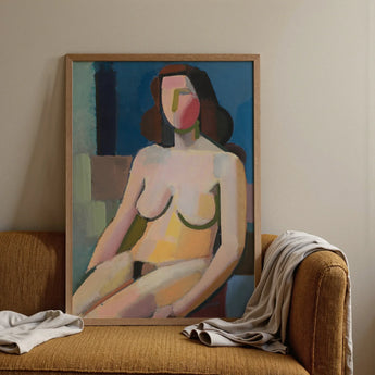 Seated Woman - Vilhelm Lundstrøm Art Print / Canvas, Vilhelm Lundstrøm, Vilhelm Lundstrøm Builds, Face Stays Empty, Rose Blush Riding,