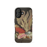 Seaweed Lithophytes & Seashells - Anne Vallayer Coster Phone Case Iphone 17 / Matte Iphone 12 Case Underwater Coral Design Black Brown Anne