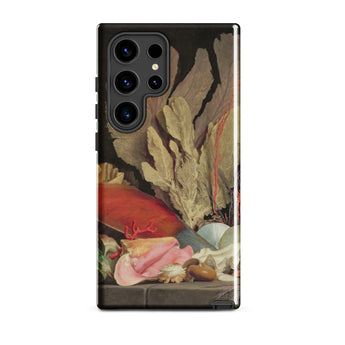 Seaweed Lithophytes & Seashells - Anne Vallayer Coster Phone Case Samsung Galaxy S24 Ultra / Gloss Black Phone Case Detailed Life Painting