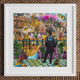 Second Homesick Pt 3 - Surrealer Khrungthep-Collage-Kunstdruck, 12x12’’ / 31x31cm / Weißer Rahmen / Passepartout, Poster-Drucke & visuelle Kunstwerke,