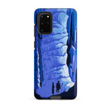 See America Travel Poster - Alexander Dux Phone Case Samsung Galaxy S20 Plus / Matte Blue Illustrated Phone Case Stylized Cave Stalactites