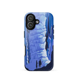 See America Travel Poster - Alexander Dux Phone Case Iphone 17 / Gloss Blue Illustrated Phone Case Stylized Cave Stalactites Two Pale