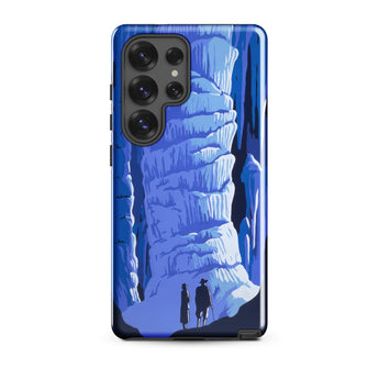 See America Travel Poster - Alexander Dux Phone Case Samsung Galaxy S25 Ultra / Gloss Blue Illustrated Phone Case Stylized Cave Two