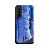 See America Travel Poster - Alexander Dux Phone Case Samsung Galaxy S21 Fe / Gloss Blue Illustrated Phone Case Stylized Cave Two