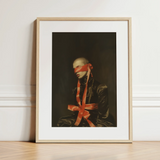 See no Evil - Luxe Gay Bondage Art Print / Canvas, 12x16’’ / 31x41cm / Natural Frame / Matboard, Posters Prints & Visual Artwork, Toby Leon