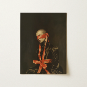 See no Evil - Luxe Gay Bondage Art Print / Canvas, 12x16’’ / 31x41cm / Unframed / Border, Posters Prints & Visual Artwork, Toby Leon