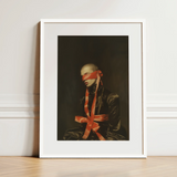 See no Evil - Luxe Gay Bondage Art Print / Canvas, 12x16’’ / 31x41cm / White Frame / Matboard, Posters Prints & Visual Artwork, Toby Leon