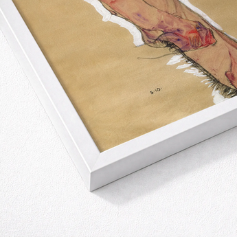 Self Portrait Nude - Egon Schiele Art Print / Canvas Framed Schiele’s ?The Model (bust)”, Pigment Scrapes, Self-portrait Offers Prints