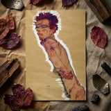 Self Portrait Nude - Egon Schiele Art Print / Canvas, Posters Prints & Visual Artwork, Toby Leon