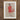 Wooden Framed Red Beige Abstract Art Print Schiele Twists, Raw Silhouette