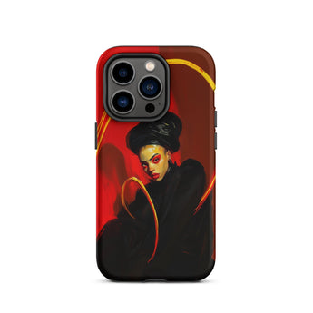 Serafina - Lesbian Witch Phone Case Iphone 14 Pro / Matte Phone Case Portrait Design Lesbian Witch, Serafina Commands, Cosmic Threads