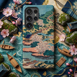 Sesshu Ajigawaguchi Tenposan - Hokusai Ukiyo-e Phone Case, Mobile Cases, Toby Leon