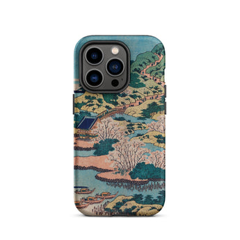 Sesshu Ajigawaguchi Tenposan - Hokusai Ukiyo-e Phone Case Iphone 14 Pro / Matte Artistic Phone Case Sesshu Ajigawaguchi Tenposan, Hokusai’s