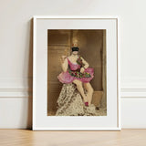 Sexualis - Richard Freiherr Von Krafft-ebing Art Print / Canvas Framed Vintage-style Portrait Masked Figure Ornate Pink Raspberry-pink