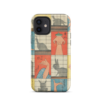 Shadow Figures - Utagawa Hiroshige Phone Case, Iphone 12 / Matte, Mobile Cases, Toby Leon