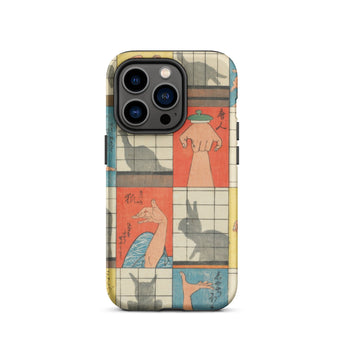 Shadow Figures - Utagawa Hiroshige Phone Case, Iphone 14 Pro / Matte, Mobile Cases, Toby Leon