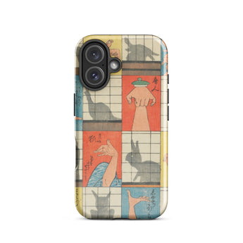 Shadow Figures - Utagawa Hiroshige Phone Case, Iphone 16 / Gloss, Mobile Cases, Toby Leon