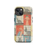 Shadow Figures - Utagawa Hiroshige Phone Case, Hiroshige’s Shadow Figures, Hiroshige Iphone Case, Traditional Shoji Screens