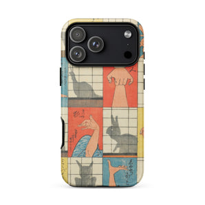Shadow Figures - Utagawa Hiroshige Phone Case, Hiroshige’s Shadow Figures, Hiroshige Iphone Case, Traditional Shoji Screens