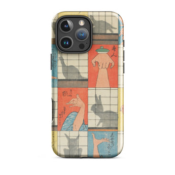 Shadow Figures - Utagawa Hiroshige Phone Case, Hiroshige’s Shadow Figures, Hiroshige Iphone Case, Traditional Shoji Screens