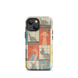 Shadow Figures - Utagawa Hiroshige Phone Case Iphone 13 Mini / Gloss Vintage Japanese-style Collage Design Illustrated Hands Hiroshige’s,