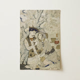Shah Abbas and His Page - Muhammad Qasim Musavvir Art Print / Canvas, 12x18’’ / 31x46cm / Unframed / no Border, Posters Prints & Visual