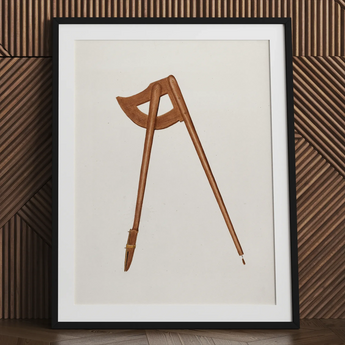 Shaker Compass - Richard Barnett lámina de arte decorativo, 24x32’’ / 61x81cm / Marco negro / Passepartout, pósters, impresiones y obra visual, Toby