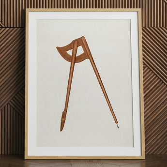 Shaker Compass - Richard Barnett lámina de arte decorativo, 24x32’’ / 61x81cm / Marco natural / Passepartout, pósters, impresiones y obra visual, Toby