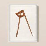 Shaker Compass - Richard Barnett Decorative Art Print / Canvas Vintage-style Wooden Warm Brown Finish Two Adjustable Barnett’s Mesmerizing,