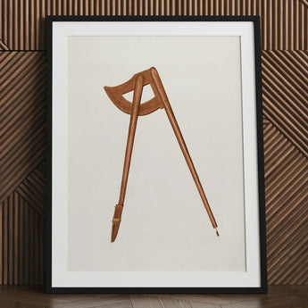 Shaker Compass - Richard Barnett Decorative Art Print / Canvas Wooden Warm Natural Finish Two Adjustable Legs Barnett’s Mesmerizing, Prints