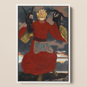 The Shaman - Sascha Schneider Art Print / Canvas, 12x17’’ / A3 / White Frame, Posters Prints & Visual Artwork, Toby Leon