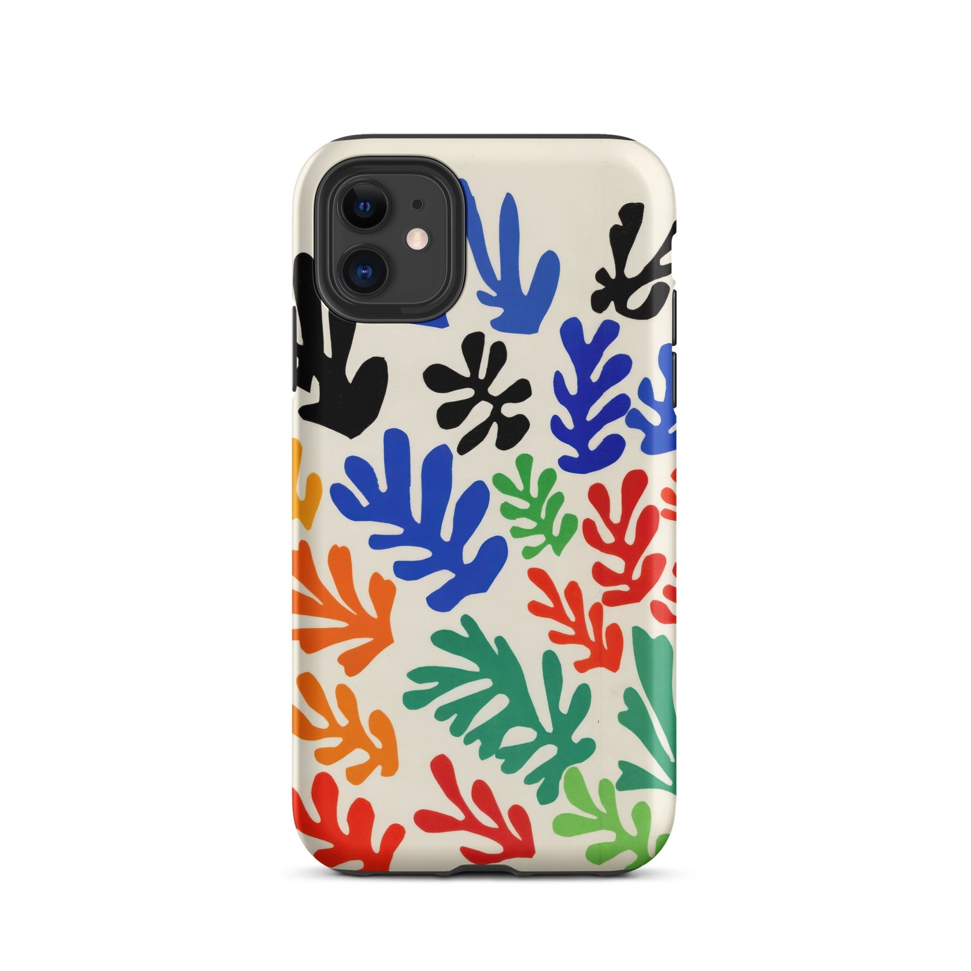 Sheaf – Henri Matisse Cutouts Iphone Case, 11 / Matte, Colorful Leaf Patterned Phone Case