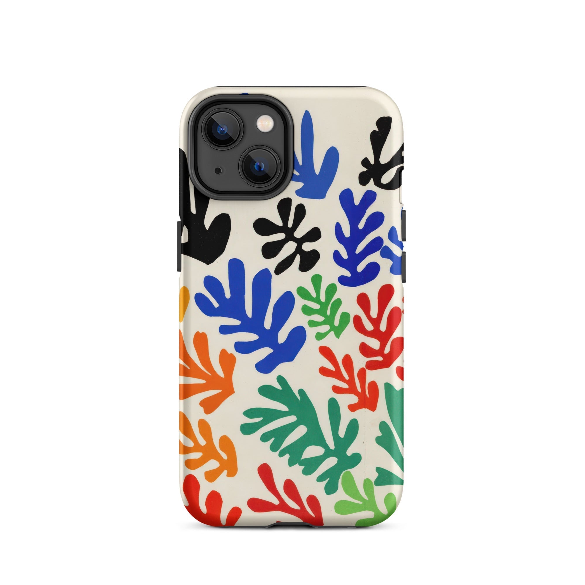 Sheaf – Henri Matisse Cutouts Iphone Case, 14 / Matte, Colorful Leaf Patterned Phone Case