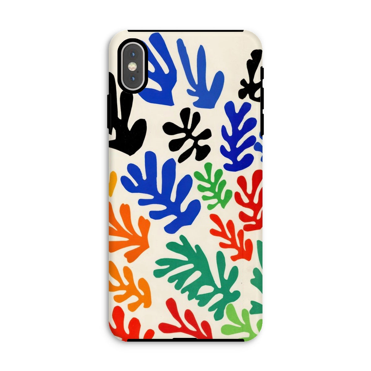 Sheaf – Henri Matisse Cutouts Iphone Case, Xs Max / Matte, Colorful Abstract Leaf Patterned Phone Case