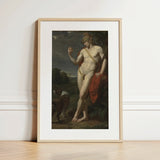 Der Hirte - Jean Baptiste Frederic Desmarais Kunstdruck / Leinwand, 12x18’’ / 31x46cm / Naturrahmen / Passepartout, Poster Drucke & Visuelles