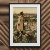 Shepherd - Ruger Donoho Art Print / Canvas, 20x30’’ / 51x76cm / Black Frame / Matboard, Posters Prints & Visual Artwork, Toby Leon