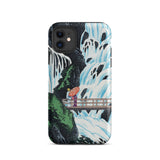 Shiragumo Waterfall - Hiroaki Takahashi Phone Case Iphone 11 / Matte Phone Case Waterfall Scene Hiroaki Takahashi Shin-hanga, Shin-hanga