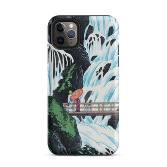 Shiragumo Waterfall - Hiroaki Takahashi Phone Case Iphone 11 Pro Max / Matte Phone Case Japanese Art Hiroaki Takahashi Shin-hanga,