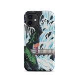 Shiragumo Waterfall - Hiroaki Takahashi Phone Case Iphone 12 / Matte Phone Case Waterfall Scene Hiroaki Takahashi Shin-hanga, Shin-hanga