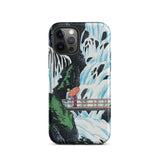 Shiragumo Waterfall - Hiroaki Takahashi Phone Case Iphone 12 Pro / Matte Phone Case Waterfall Scene Hiroaki Takahashi Shin-hanga,
