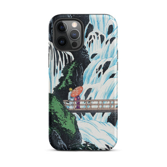 Shiragumo Waterfall - Hiroaki Takahashi Phone Case Iphone 12 Pro Max / Matte Waterfall Scene Phone Case Hiroaki Takahashi Shin-hanga,
