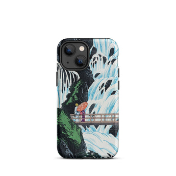 Shiragumo Waterfall - Hiroaki Takahashi Phone Case Iphone 13 Mini / Matte Japanese Art Phone Case Hiroaki Takahashi Shin-hanga, Shin-hanga
