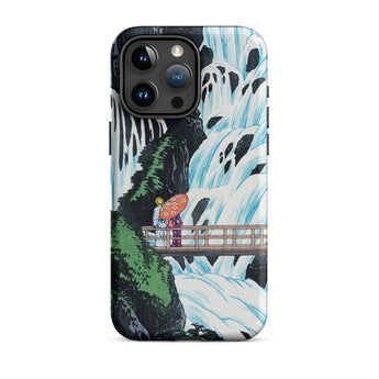 Shiragumo Waterfall - Hiroaki Takahashi Phone Case Iphone 15 Pro Max / Matte Phone Case Waterfall Scene Hiroaki Takahashi Shin-hanga,