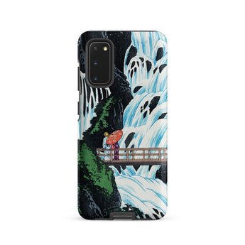 Shiragumo Waterfall - Hiroaki Takahashi Phone Case Samsung Galaxy S20 / Matte Phone Case Vibrant Stylized Illustration Two Figures