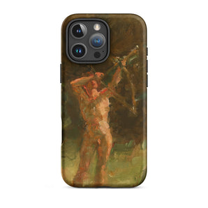 The Shooter - Julius Paulsen Iphone Case, 16 Pro Max / Matte, Iphone 12 Pro Max Case Vintage Painting Design