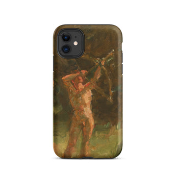 The Shooter - Julius Paulsen Phone Case Iphone 11 / Matte Phone Case Classical Painting Nude Figure Bow Julius Paulsen’s, Paulsen Iphone