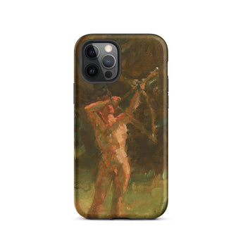 The Shooter - Julius Paulsen Phone Case Iphone 12 Pro / Matte Iphone Pro Max Case Vintage Painting Design Julius Paulsen’s, Paulsen Case,